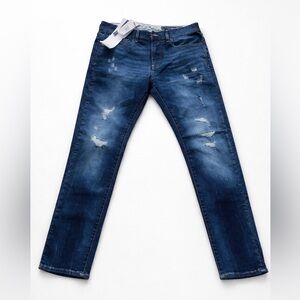 NWT A|X Armani Exchange Women’s Slim Jeans Size 32S Blue Distressed